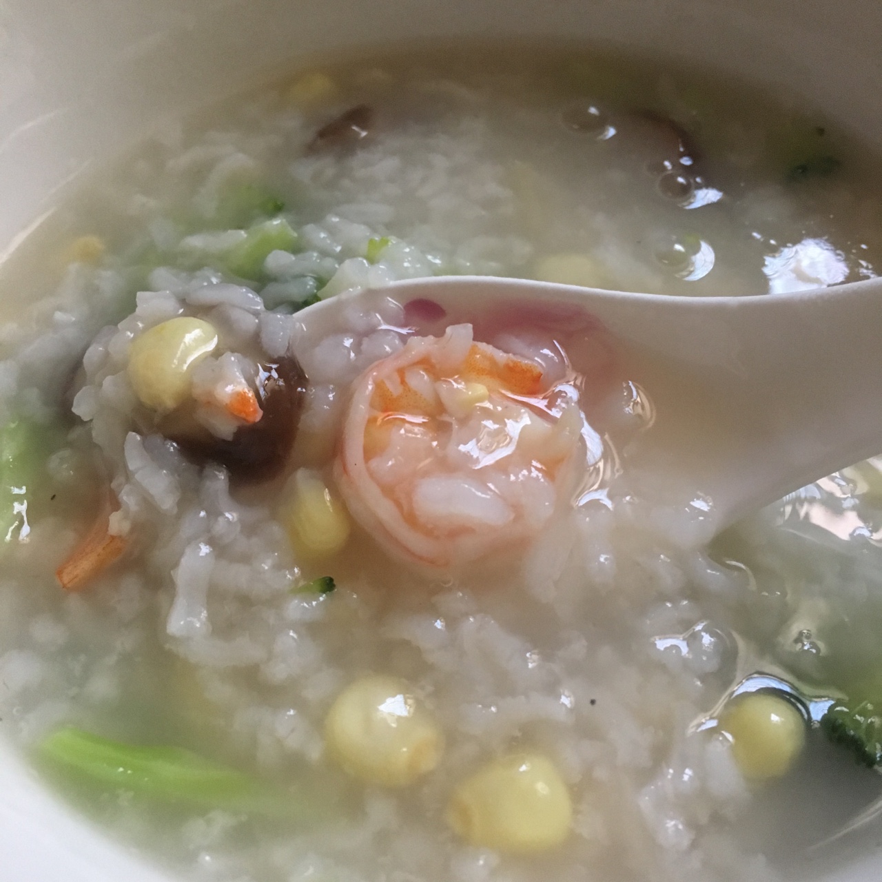 蔬菜虾仁粥