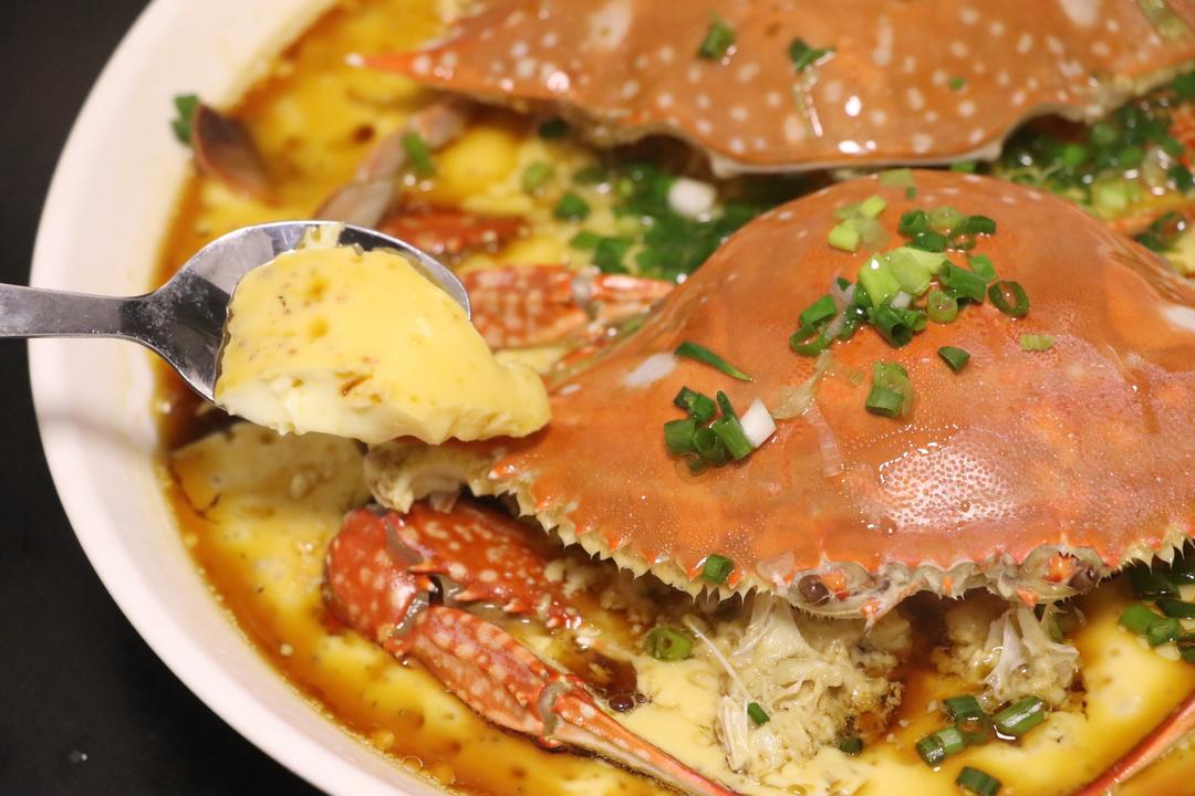 螃蟹蒸蛋的做法