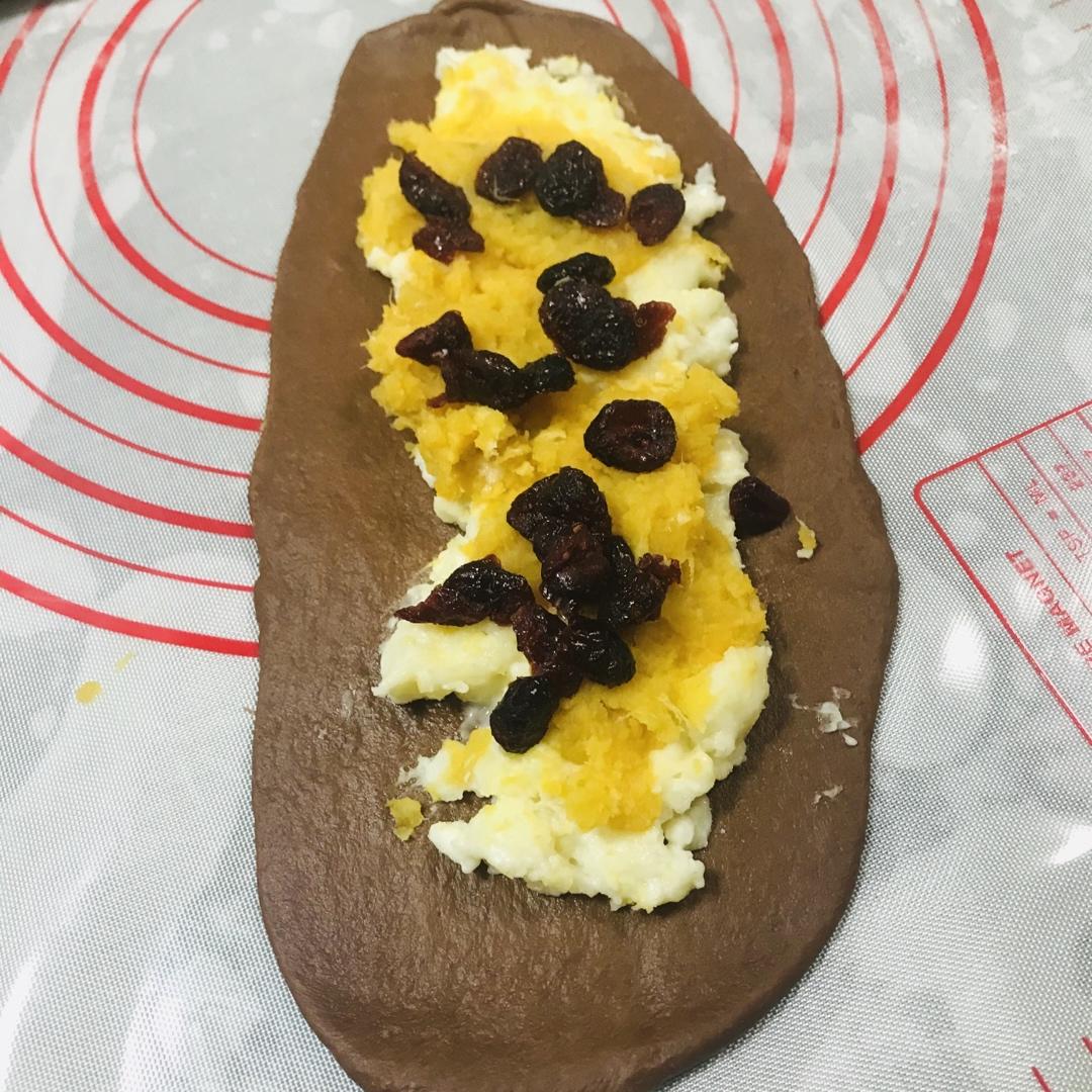 麻薯红薯可可软欧（70%中种）