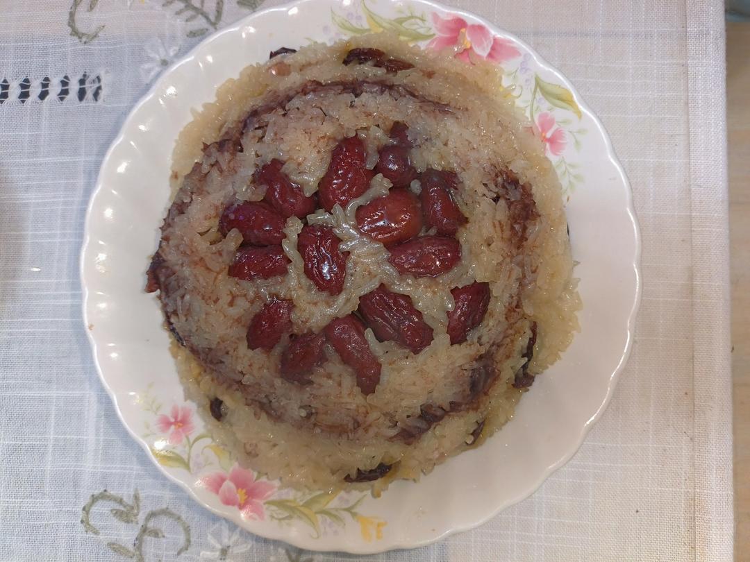 【猪油夹沙八宝饭】古法蒸糯米
