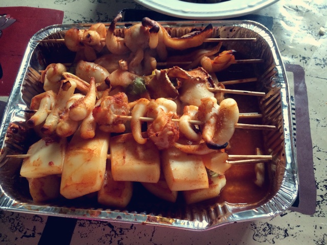 酱汁烤鱿鱼