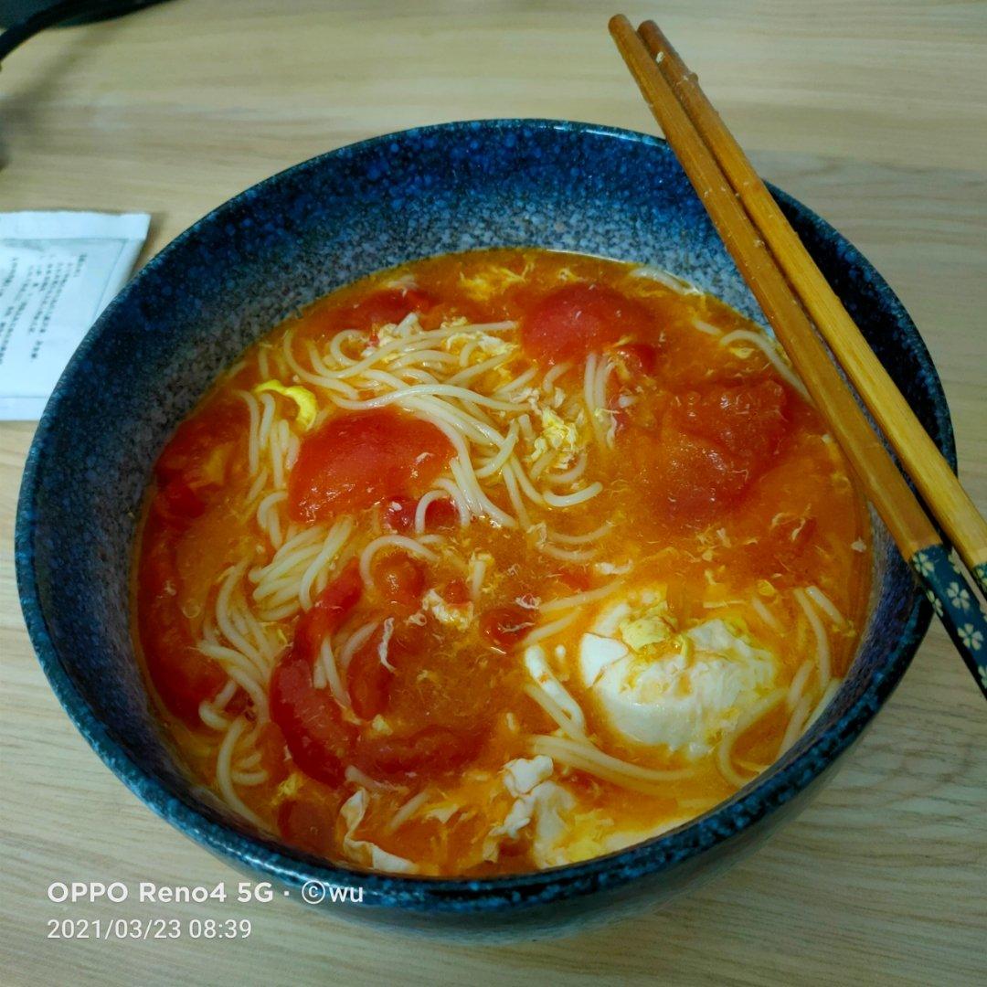 汤都要喝光的西红柿鸡蛋面