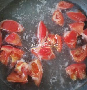 番茄豆腐紫菜汤的做法 步骤3