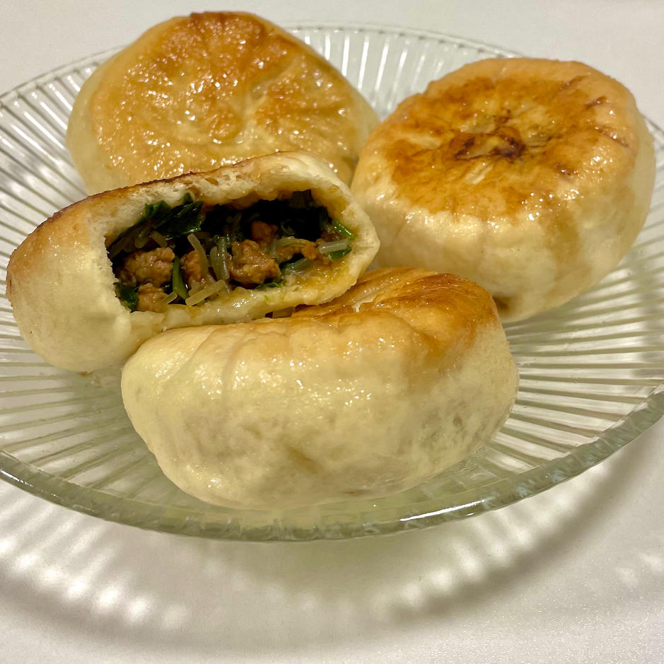 堂妈小厨——金牌韭菜肉丁水煎包