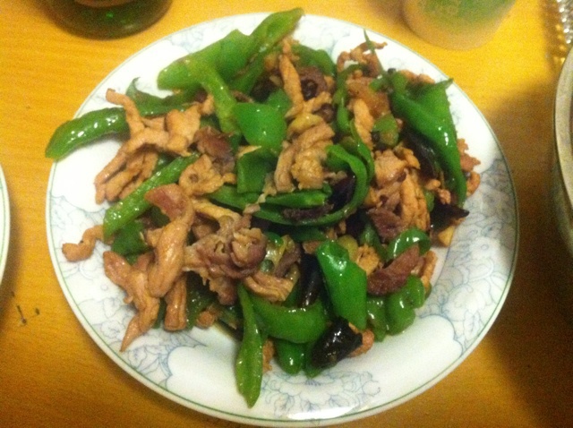 青椒炒肉丝