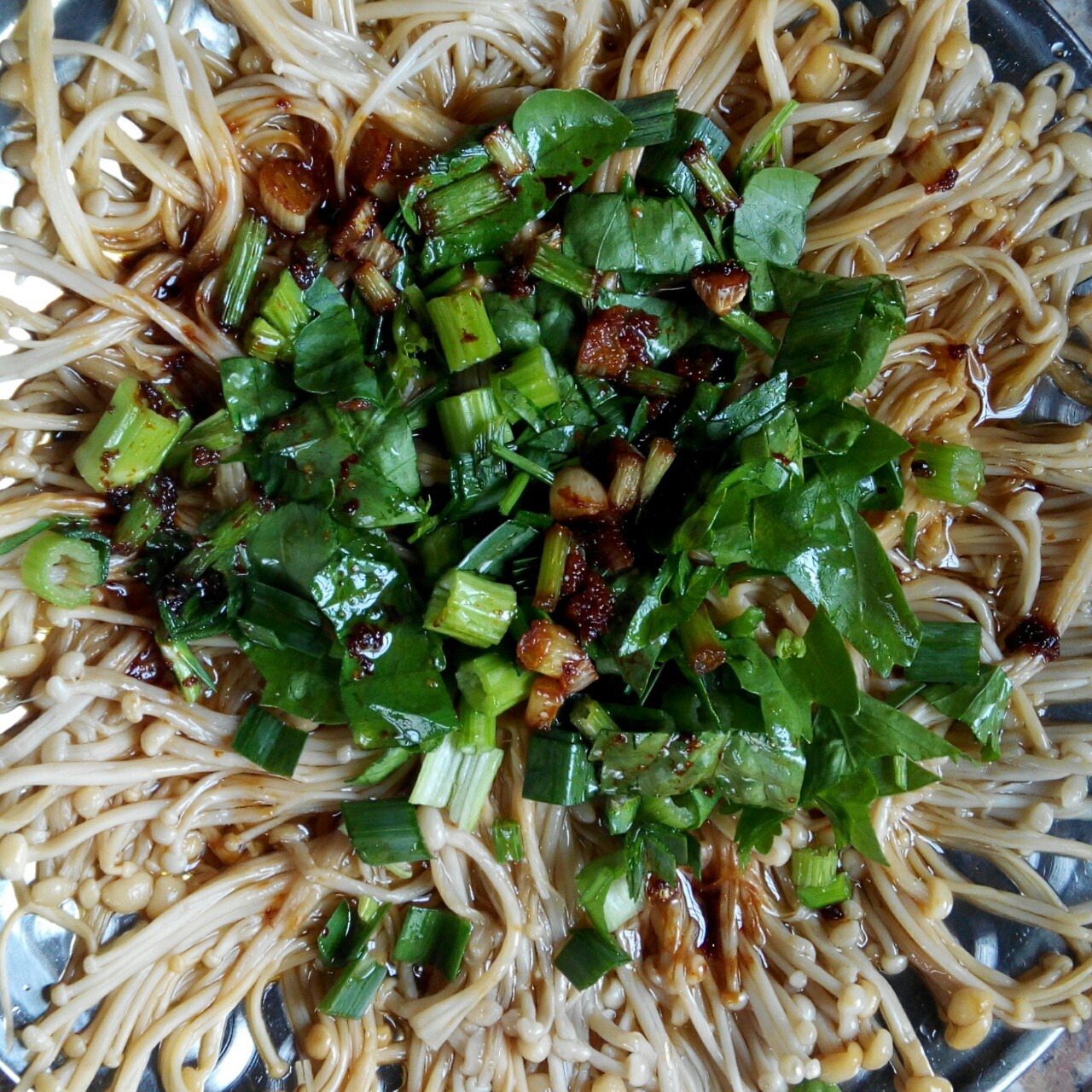 油泼金针菇