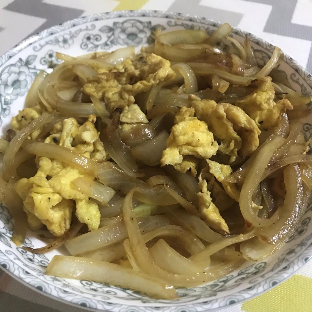 洋葱炒鸡蛋