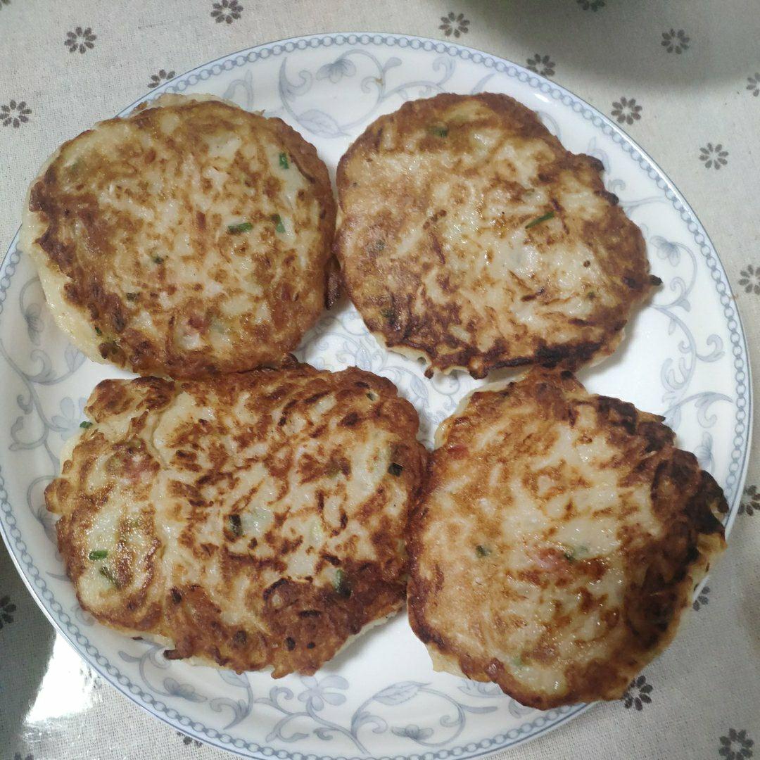 好吃不腻，简单易做的萝卜丝鸡蛋饼