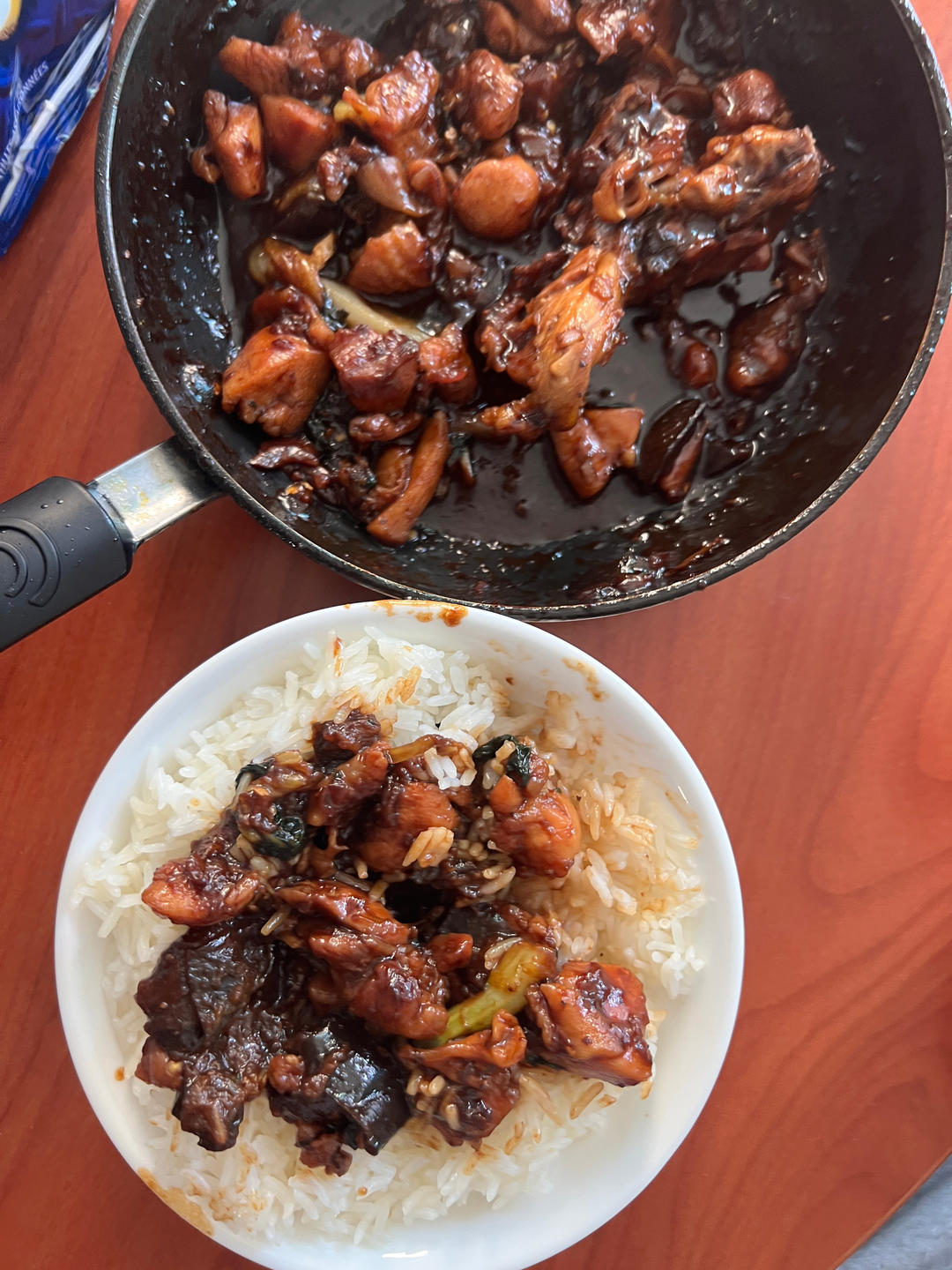 不放一滴油的照烧鸡腿饭