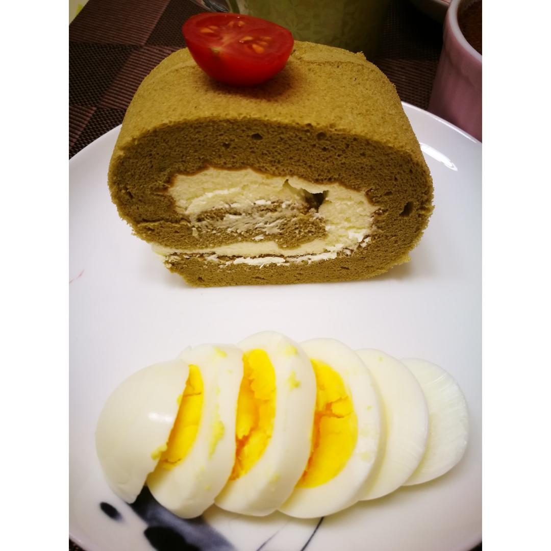烫面抹茶蛋糕卷（卷不易裂）