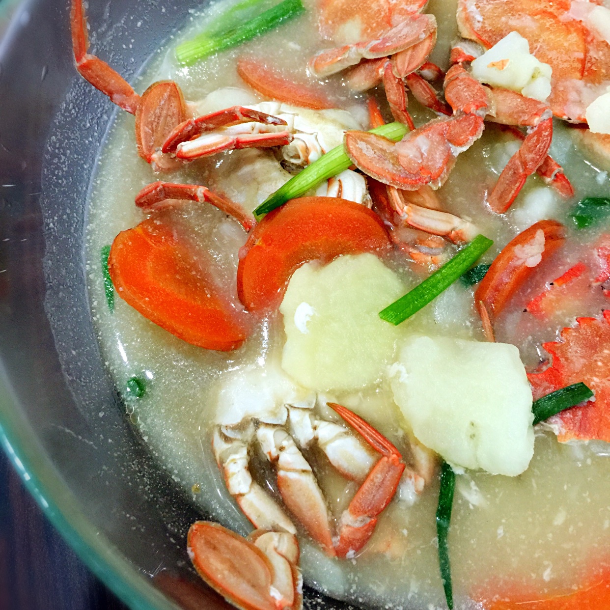 梭子蟹土豆羹
