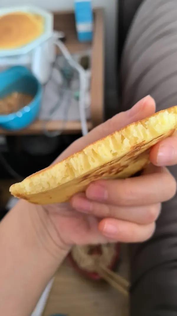 玉米面松饼，早起5分钟搞定，又软又健康