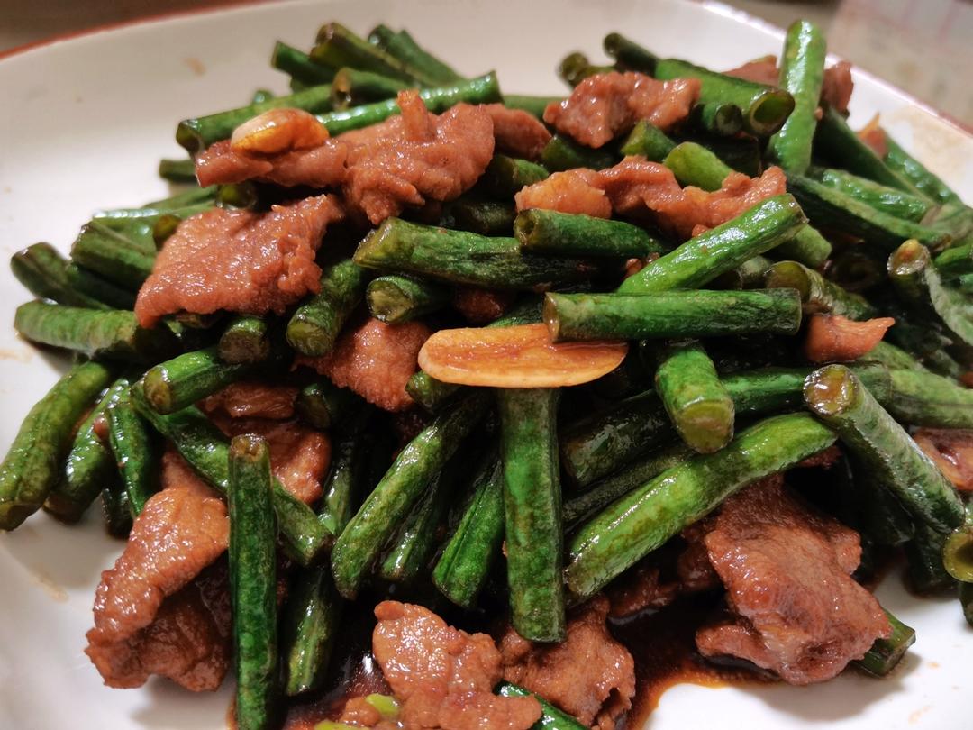 长豆角炒肉