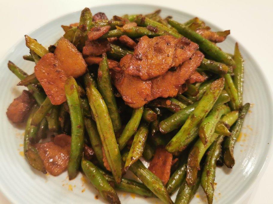 四季豆炒五花肉