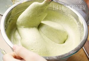 【伊萨Isa】夏日抹茶 日式舒芙蕾抹茶卷 蛋糕卷（马斯卡彭奶油夹心）的做法 步骤10