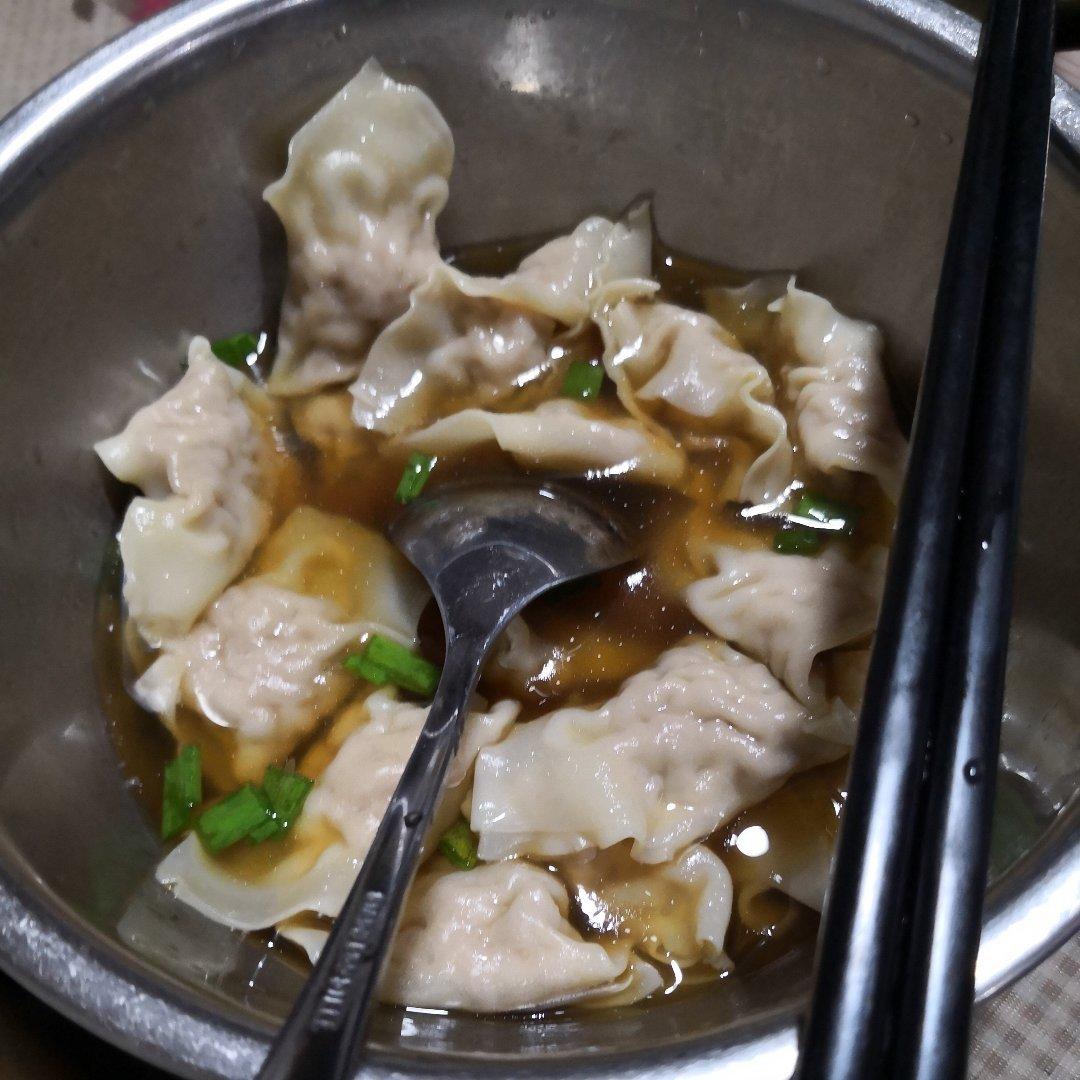 鲜肉大馅馄饨，美味的早点