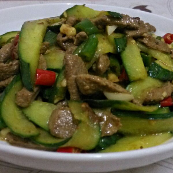 青瓜炒猪肝