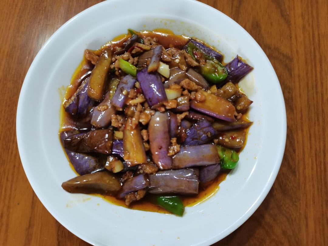 红烧肉沫茄子