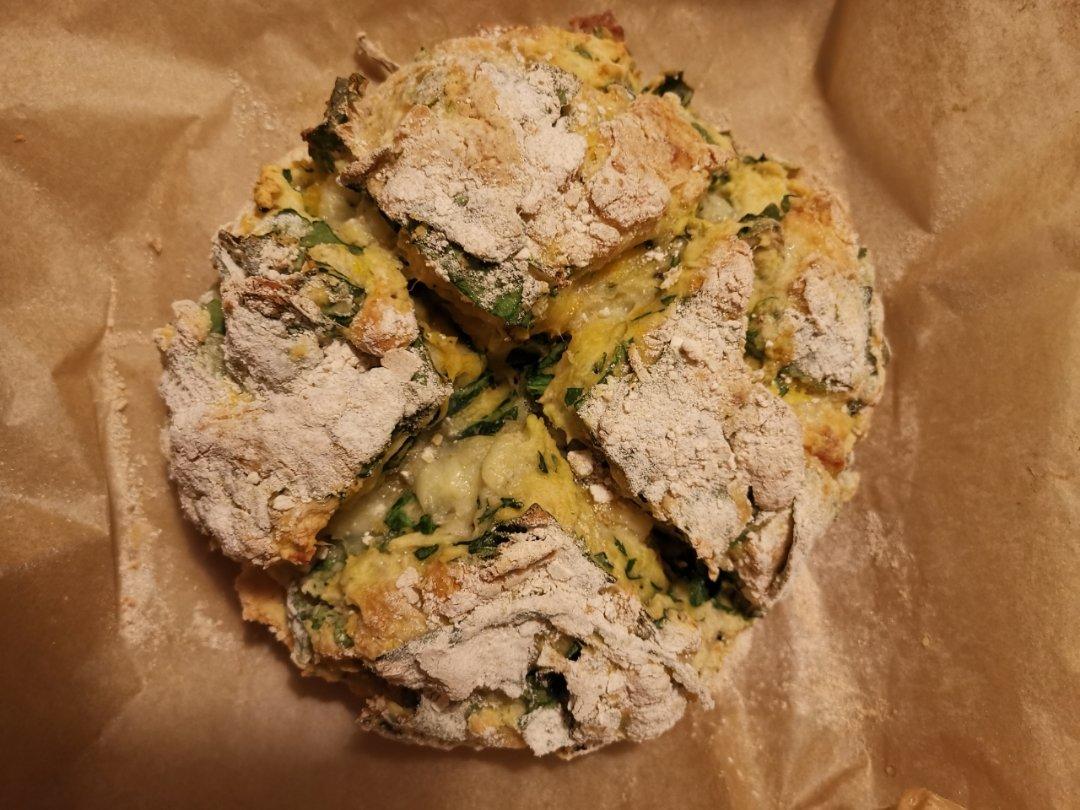 菠菜南瓜奶酪丹波面包丨健康·烘焙