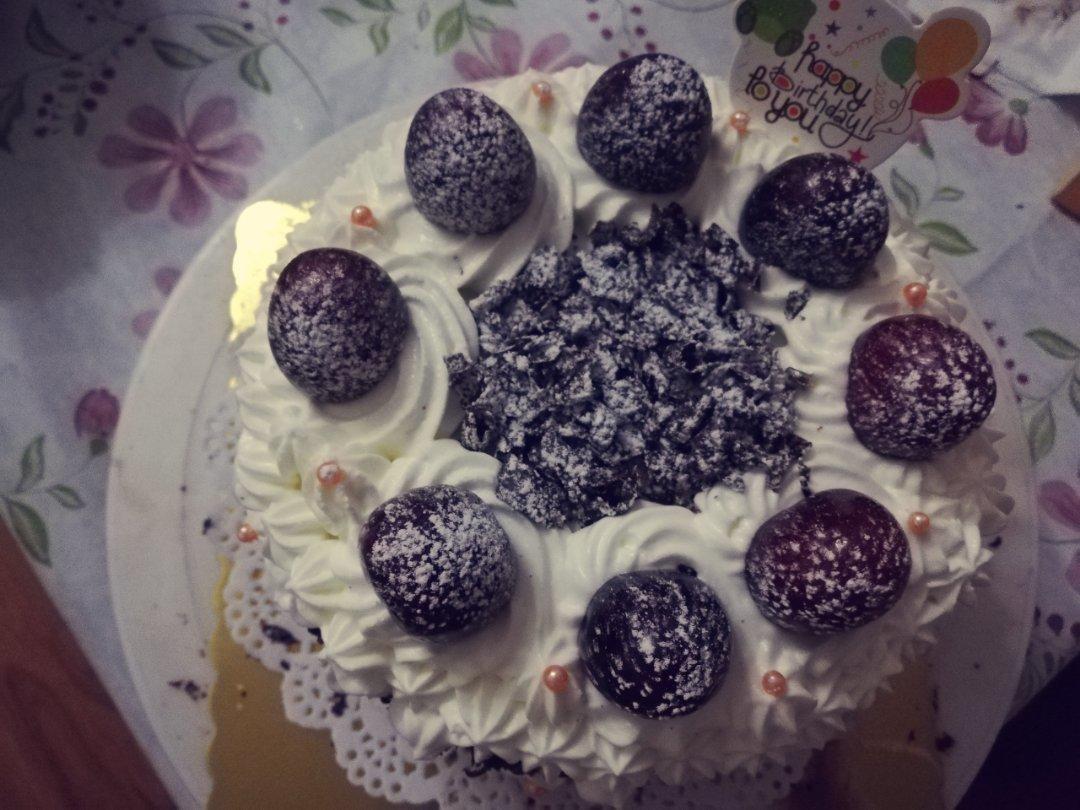 六寸巧克力戚风蛋糕