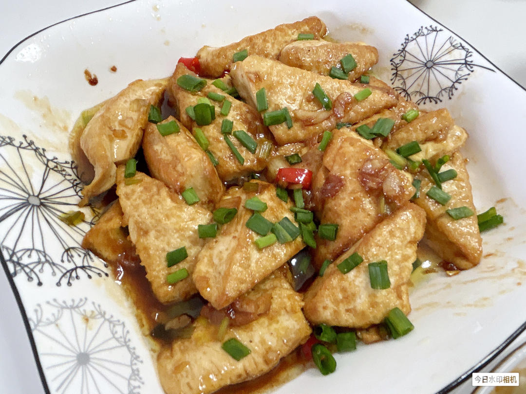 焖煎豆腐
