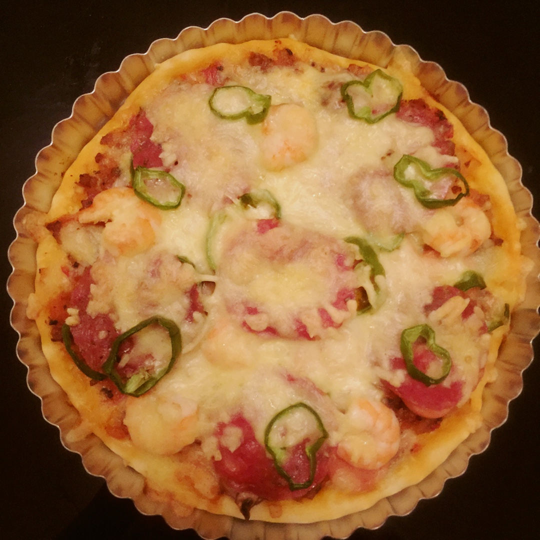 萨拉米薄底披萨 Salami Pizza