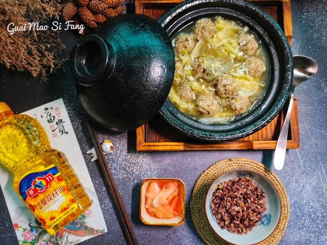 白菜汆肉丸