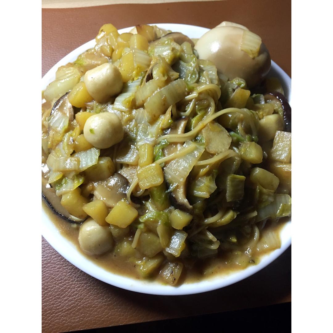 懒人版豆角焖面
