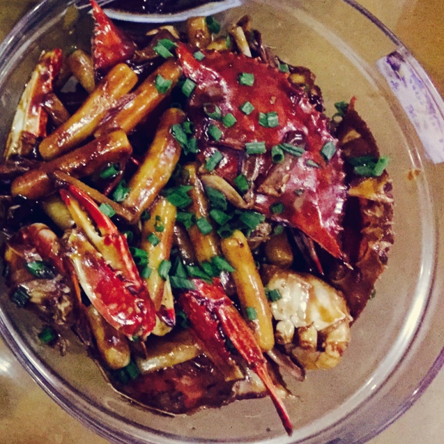 梭子蟹炒年糕