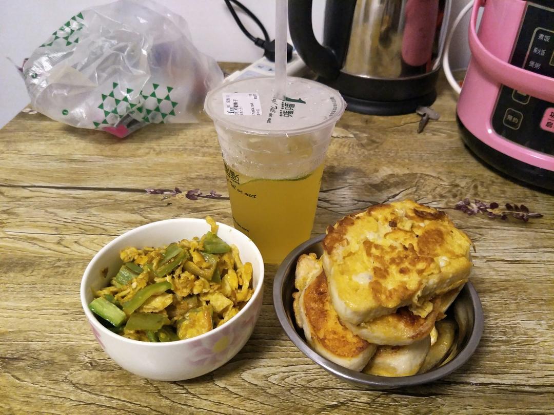 快手早餐鸡蛋馒头干