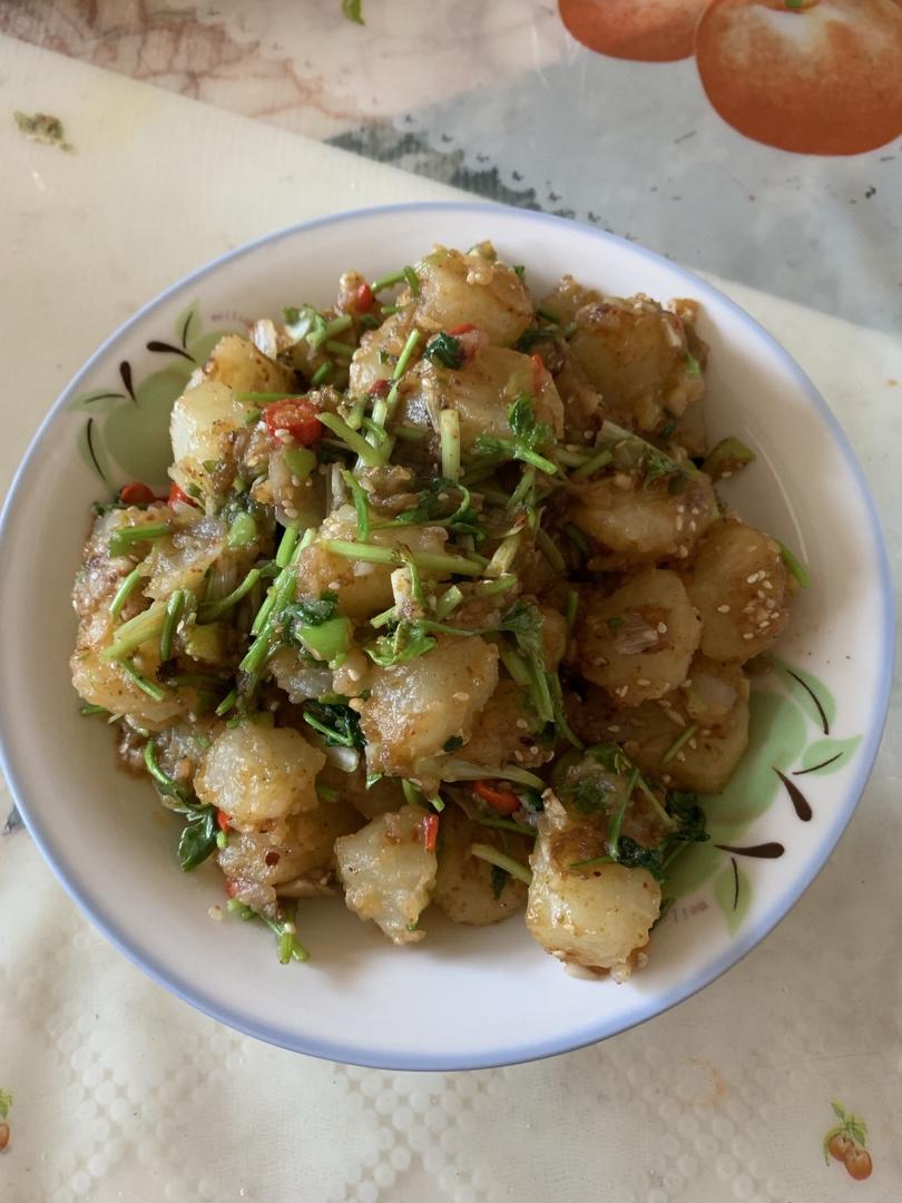孜然香辣煎小土豆