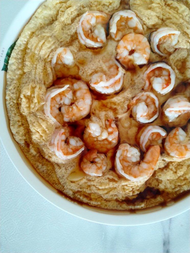 鲜香嫩滑日本豆腐虾仁蒸蛋🍤低脂0⃣️失败