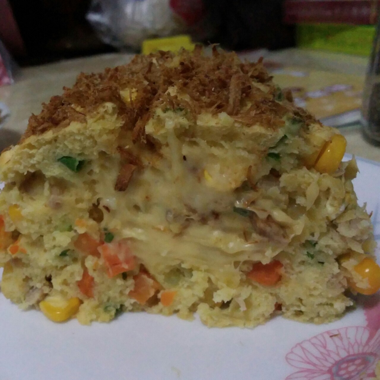 美味蟹棒乳酪咸蛋糕