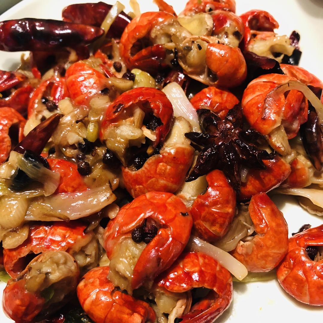 吃货-赵诗诗做的辣炒狗虾