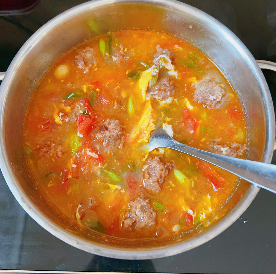 酸辣开胃丸子汤