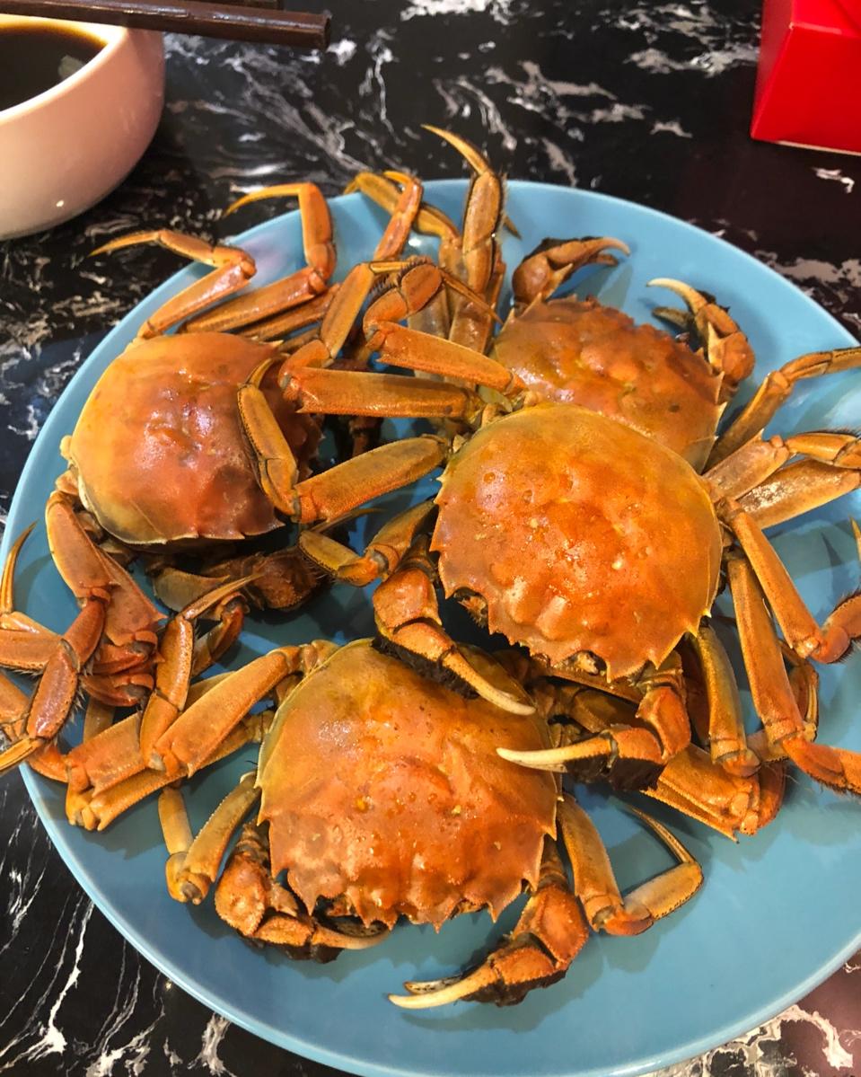 沉静如海_做的蒸大闸蟹