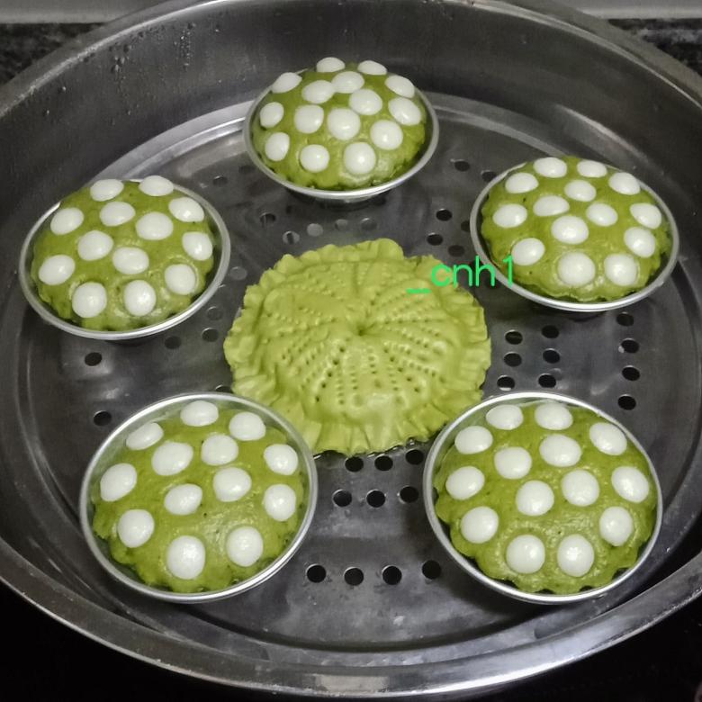 荷塘月色莲蓬馒头 *花儿馒头220的做法 步骤14