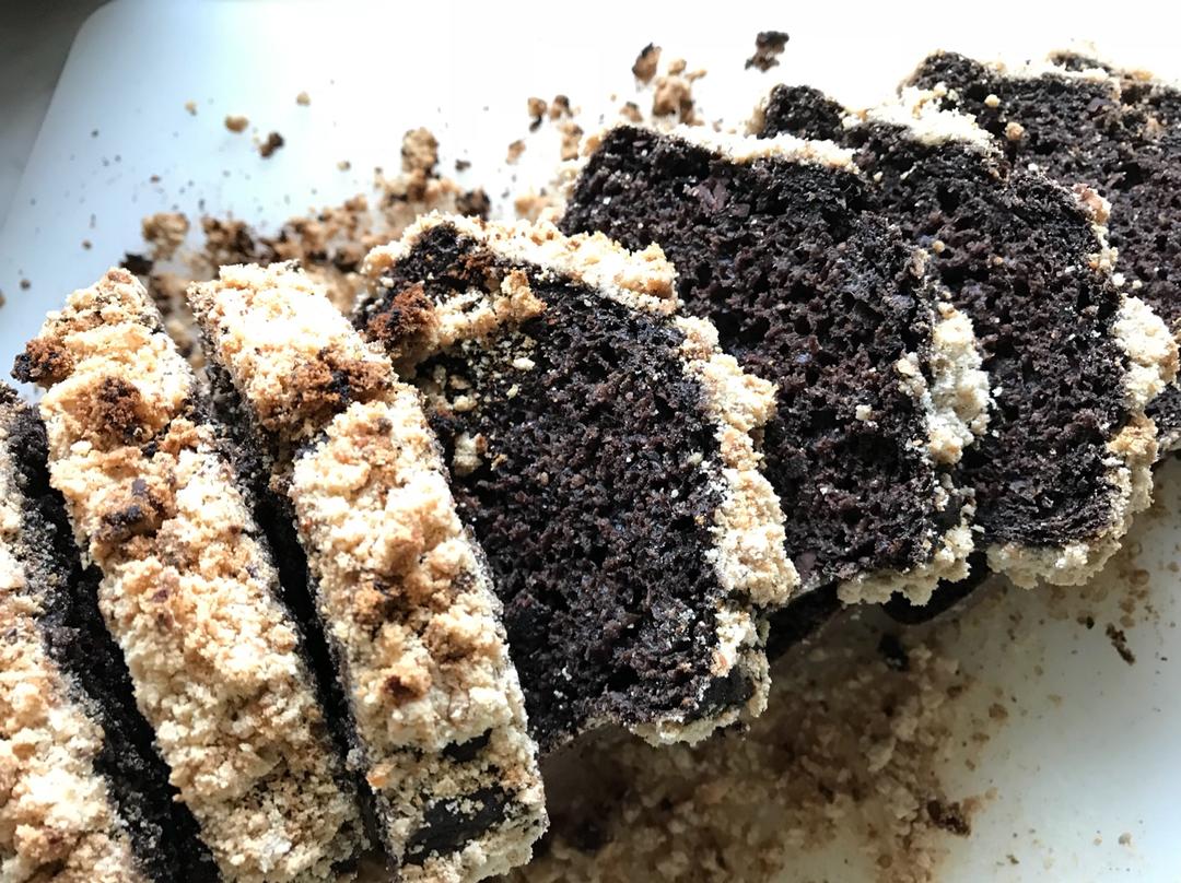 摩卡花生酥全麦快手面包丨健康·烘焙