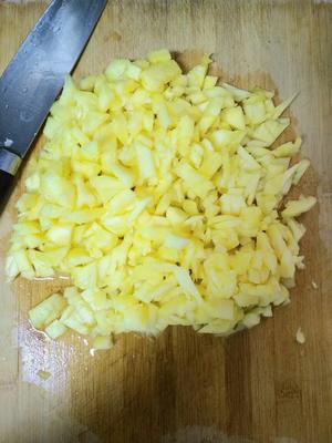 菠萝隐形蛋糕（无油，低脂版）的做法 步骤3