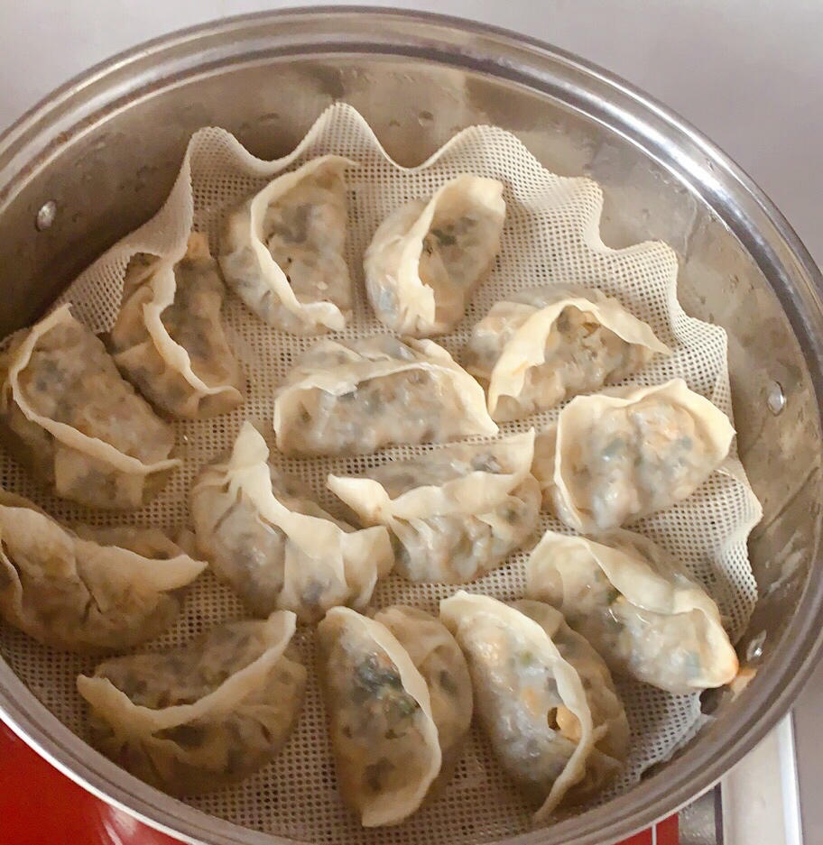 韭菜素馅儿蒸饺
