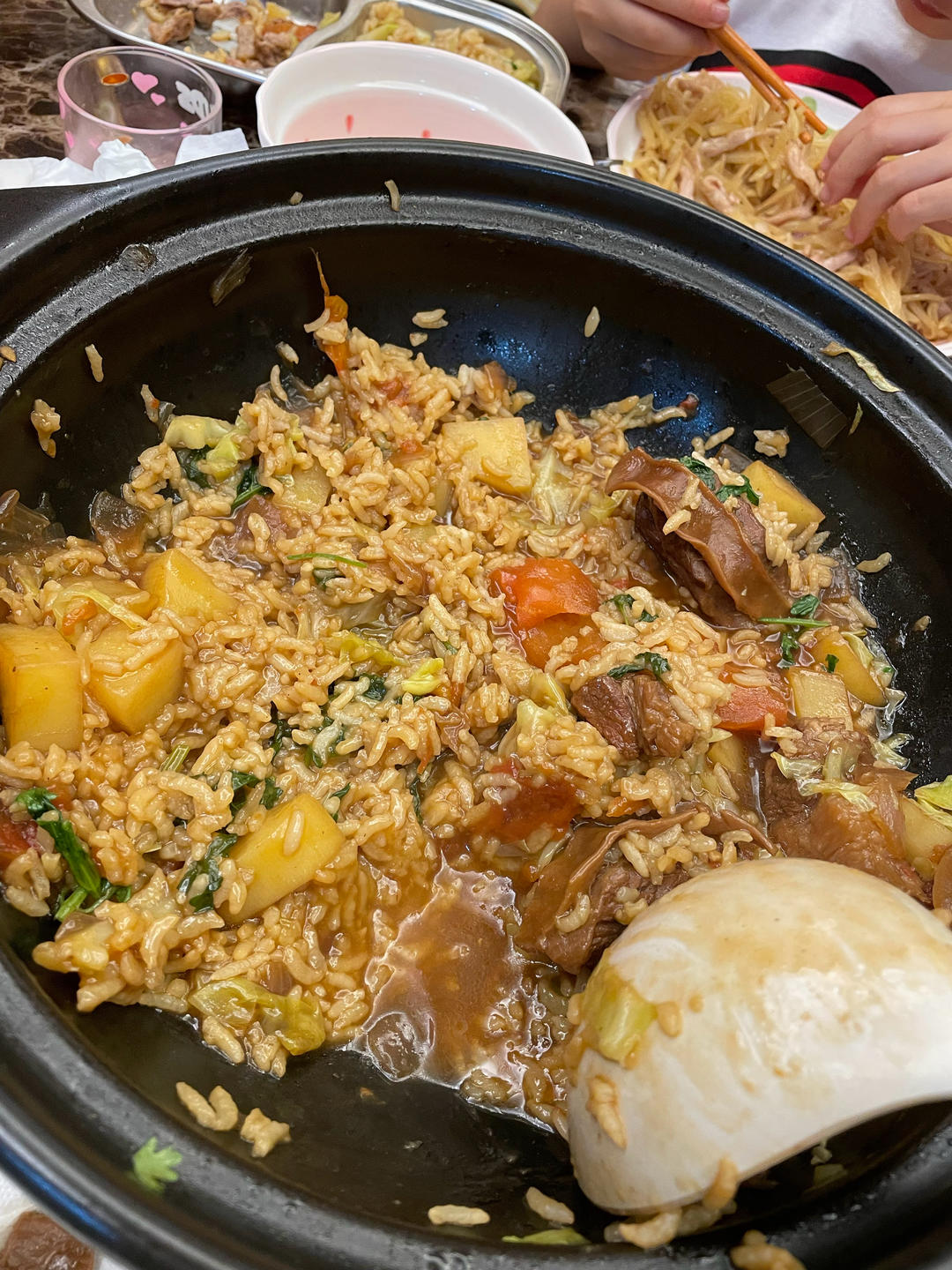 老北京牛肉烫饭