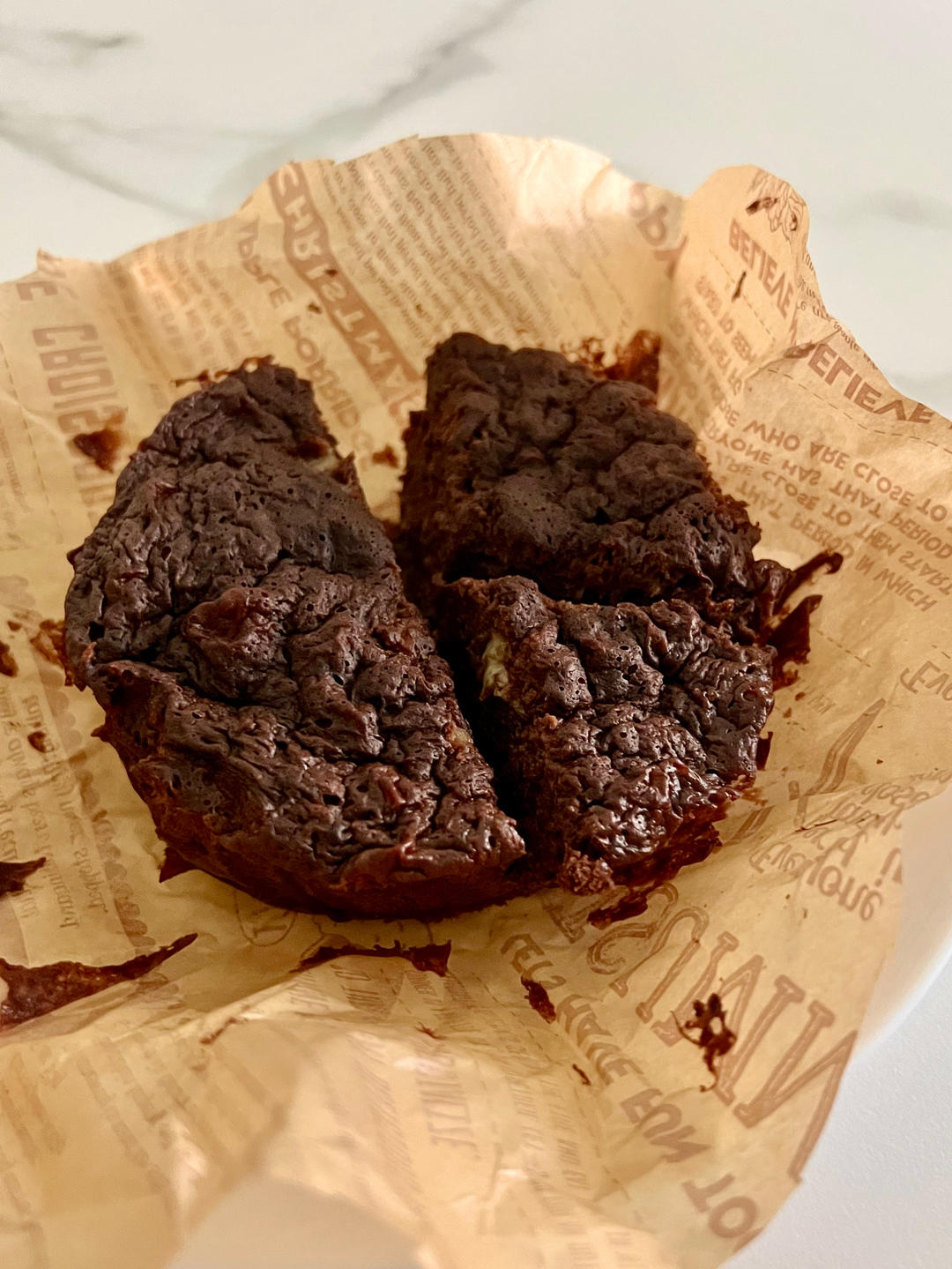 微波炉2分钟完成低卡布朗尼蛋糕