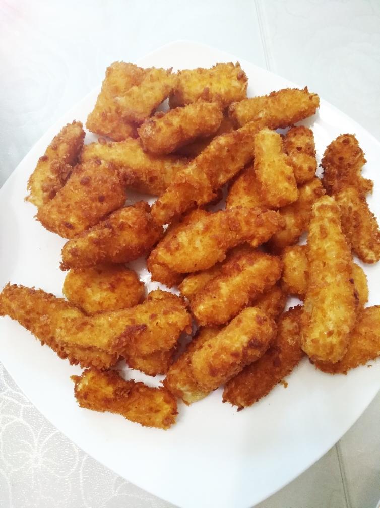 炸素鸡柳（杏鲍菇）