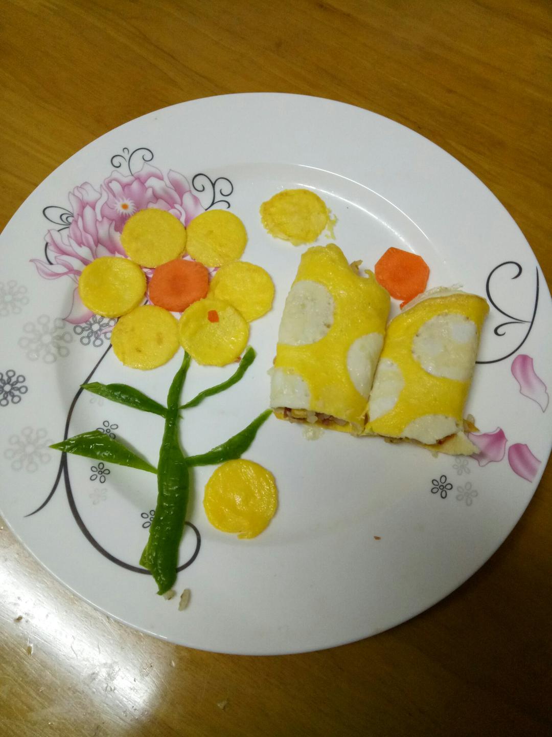 波点蛋包饭