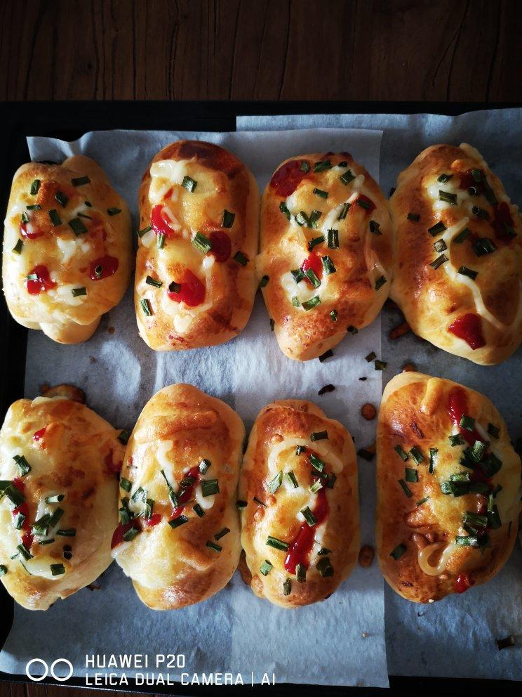 香葱肉松芝士面包（淡奶油消耗）