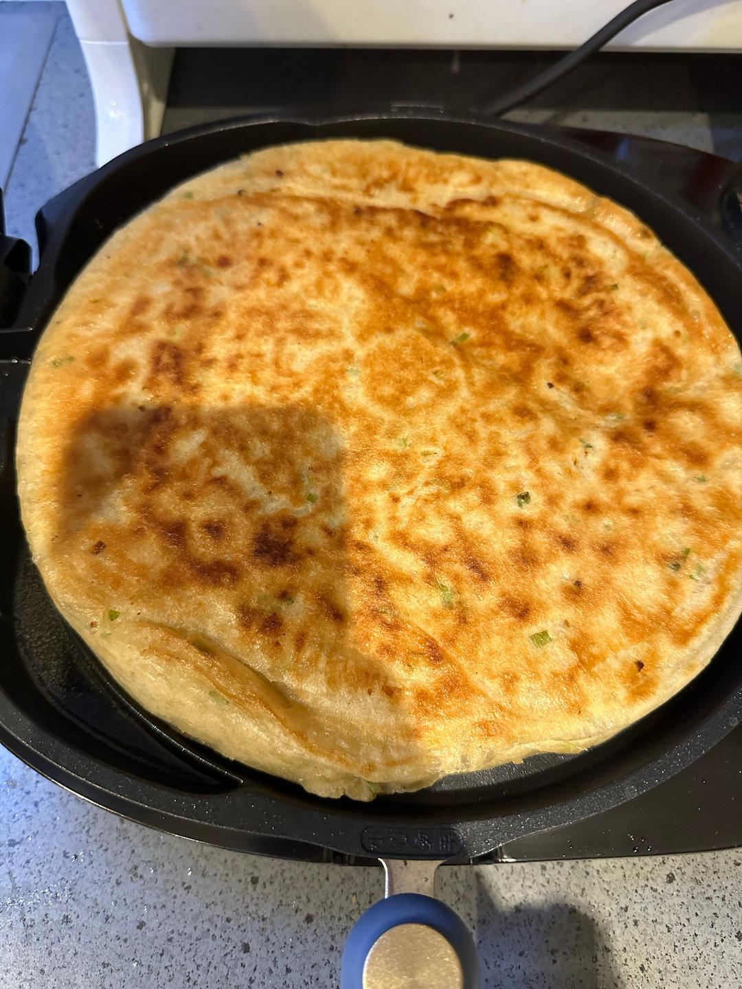 不揉面不擀面/懒人「葱花咸口发面饼」❣️❣️❣️