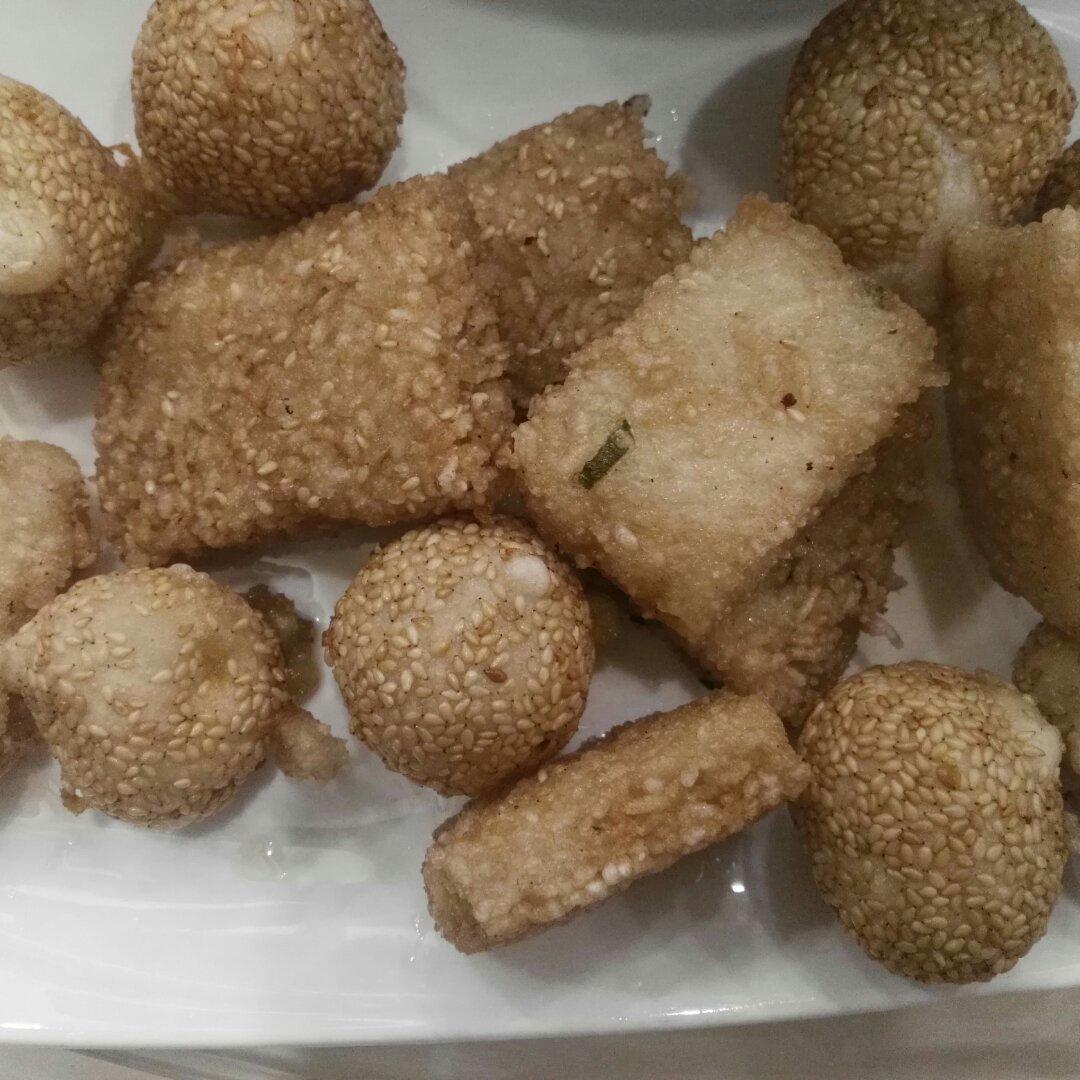 糯米糍粑---江南人叫它糍饭糕！