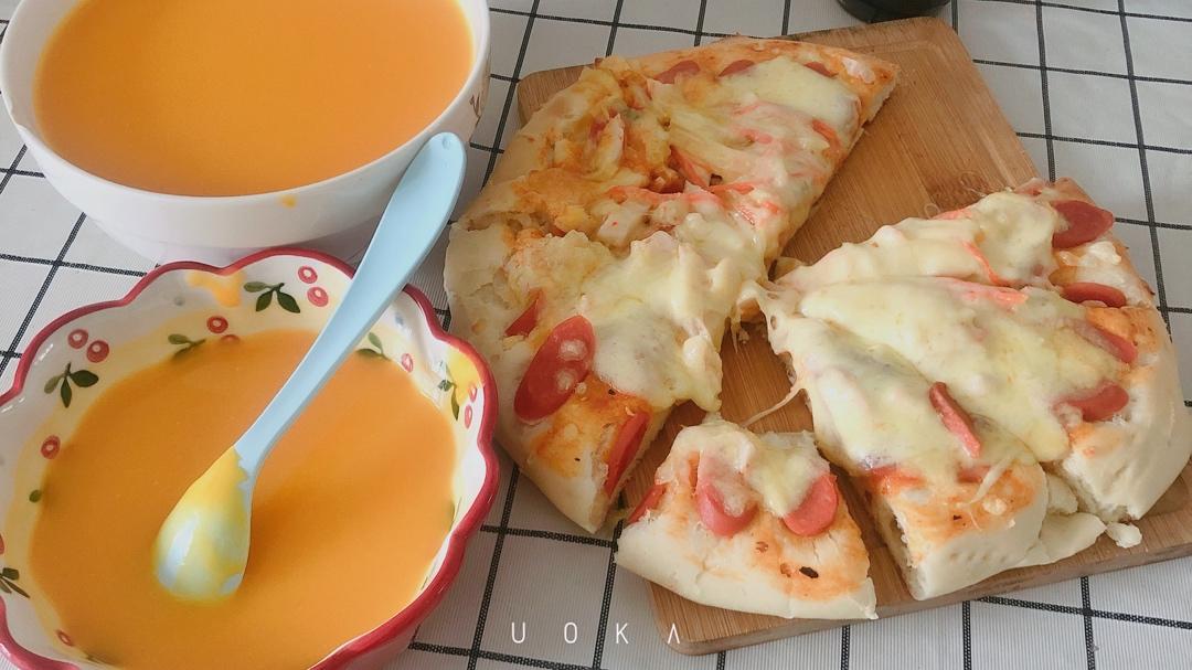 自制厚底披萨面饼