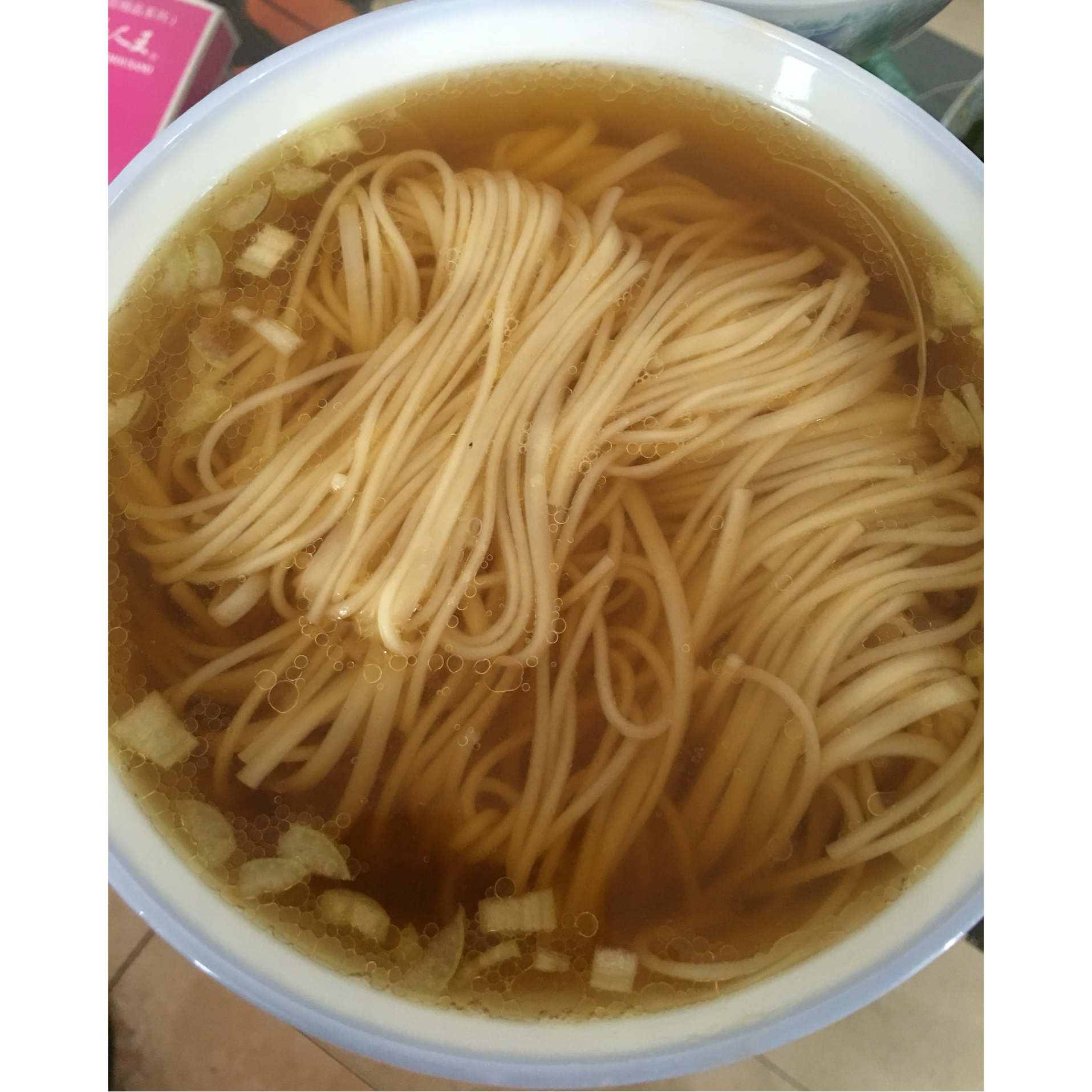 小葱麻油酱油面