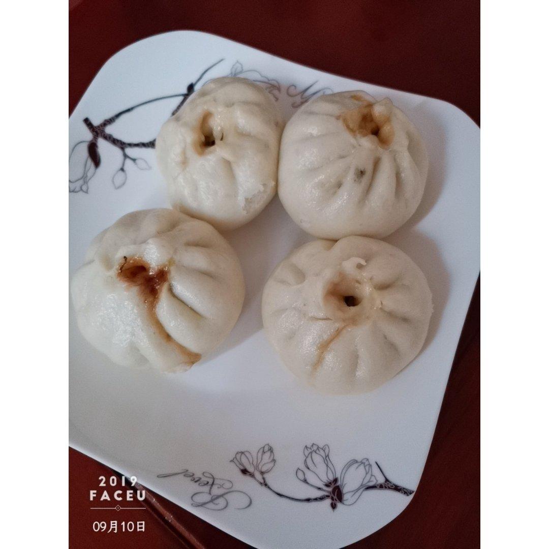 猪肉圆白菜包子馅。